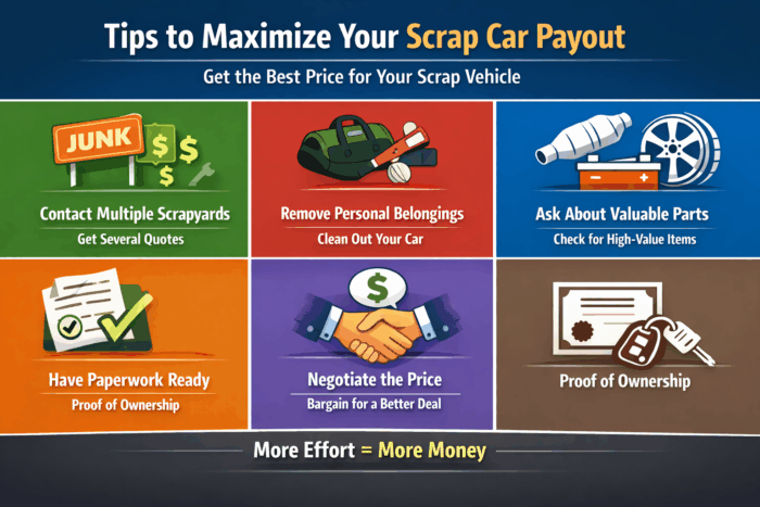 how much for scrap car tips